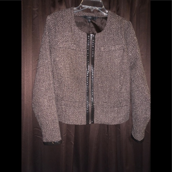 Mossimo Supply Co. Jackets & Blazers - Mossimo XXL Brown Wool Blazer Jacket Lined, Zipper